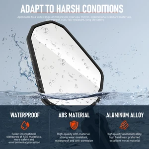 ユニバーサルオートバイミラー角度調整可能な折り畳みハンドルバーサイドミラーアドベンチャーダートストリートバイクATVと互換性 10ベストセールスニトロRCオートバイ-9