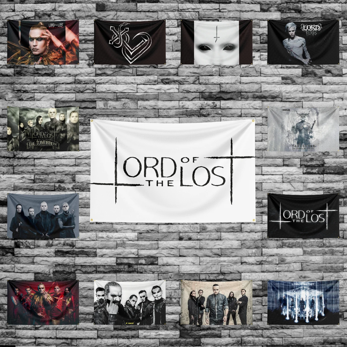 

3x5 Ft L-Lords of the lost Heavy Rock Band Flag Polyester Digital Printing Banner for Bedroom Wall Art Out Door Tapestry