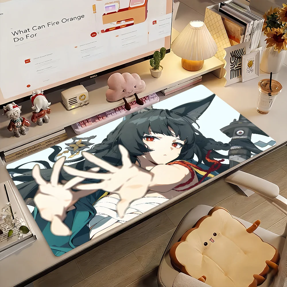Game Hoshimi Miyabi Zenless Zone Zero Mouse Pad Non-slip Rubber Gamer Balance Computer Decoracion Deskmat Laptop Office Large