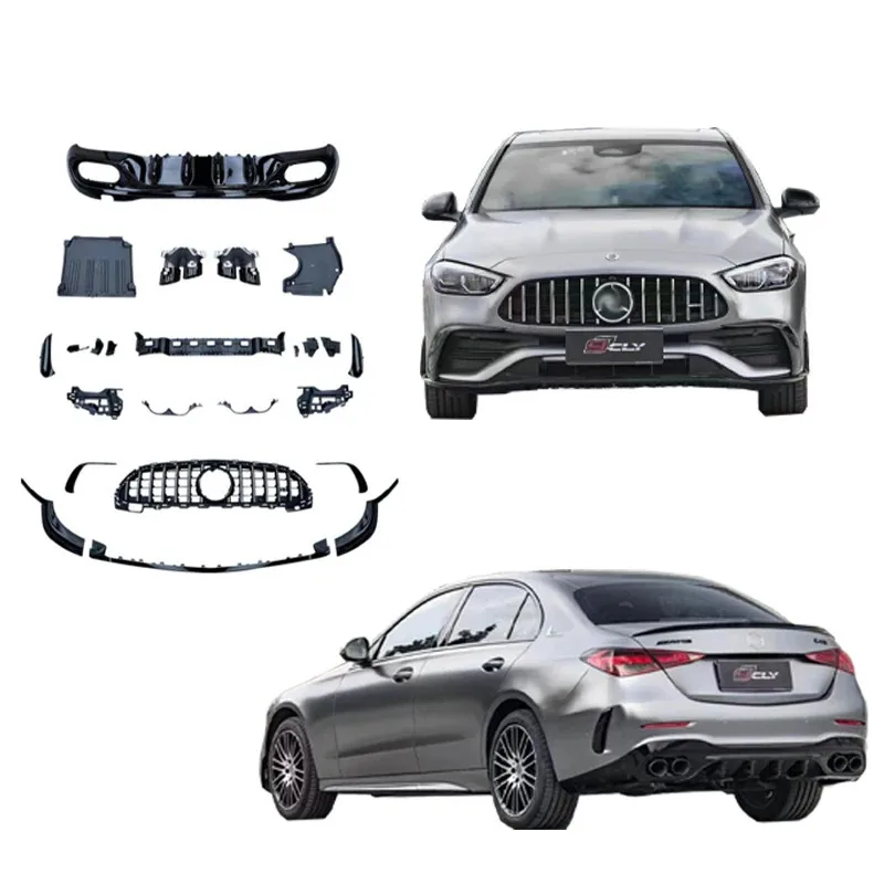 

Вспышка распродажа! Для C-класса W206 Обновление C43 Передняя решетка для губ Диффузор Выхлопная труба 2022-2024 C43 Стиль