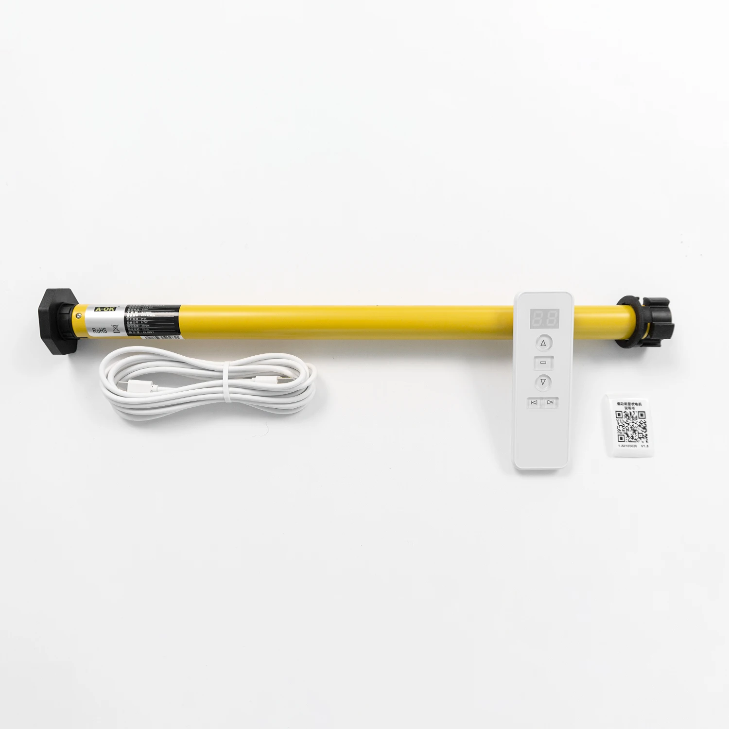 Motor AM25 Automatic Tubular Motor for 25mm Roller Shutters Electric Smart Home Curtain Motor App Control Includes Curtain