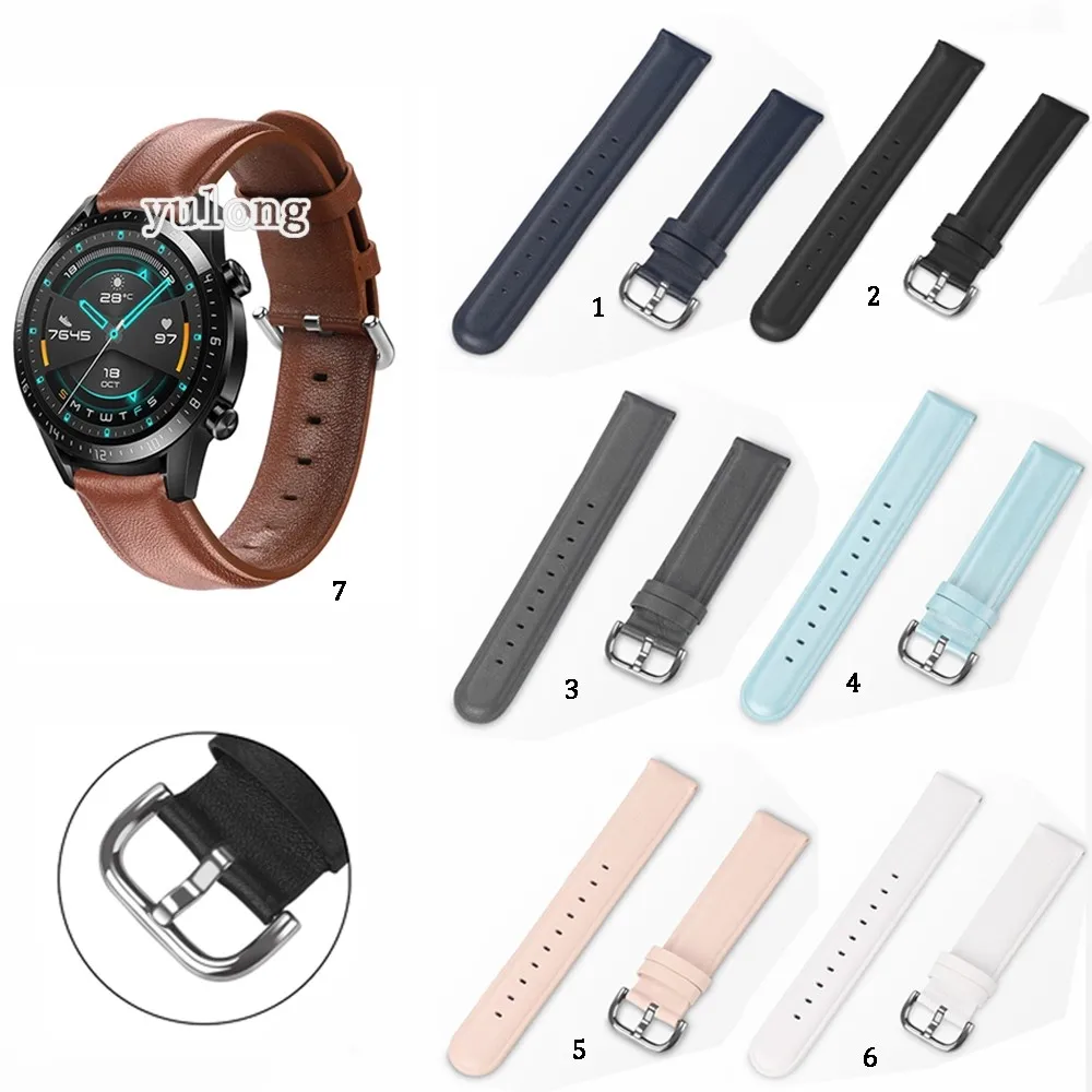 

High Quality Leather Bands Strap for Huawei Watch GT5 GT3 GT4 SE GT2 GT2e Watch4 Watch3 Pro GT 2 3 4 2e 42mm 43mm 46mm