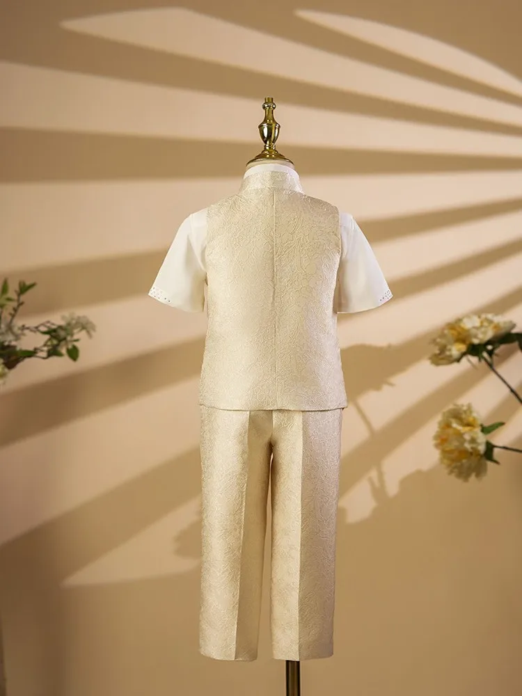Frühlings-Boutique-Kinderkleidungsset, Kostüm für Klavier-Auftritte, Blazer für Hochzeiten, Geburtstagsfeiern A4477 – Detail 5