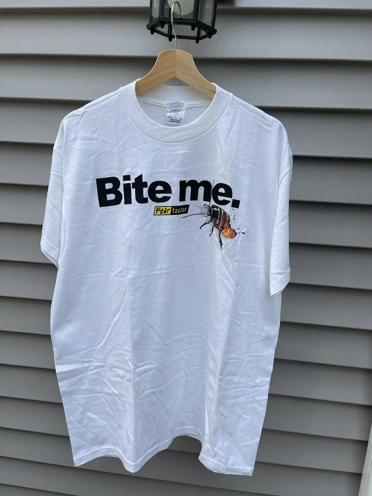 Vintage 2002 Fear Factor “Bite Me” T Shirt TV Promo Joe Rogan ODM