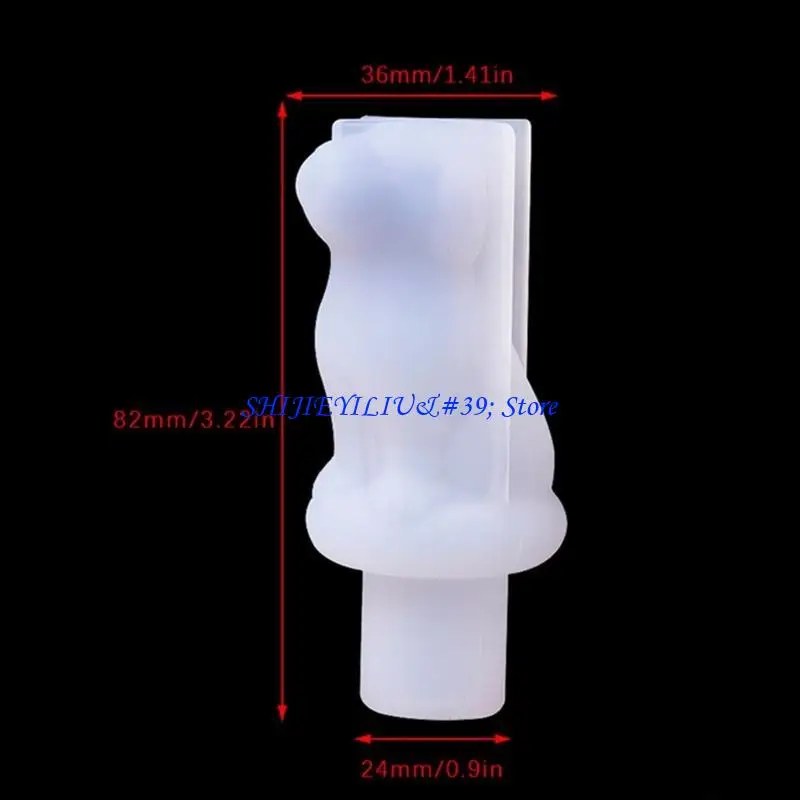 

E21F Stopper Mold Crown for Cat Rabbit Diamond Jewelry Silicone Mold Suitable for Men