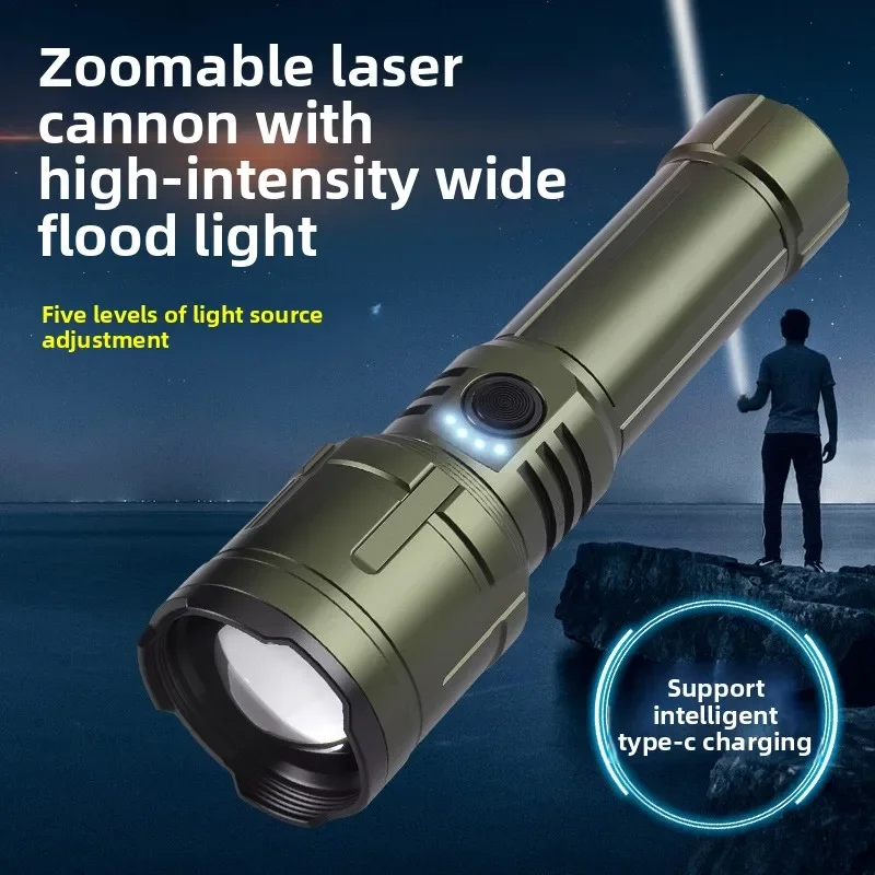 

Aluminum Alloy Portable Headlamp for Outdoor Lighting with Telescopic Zoom Function and Long Battery Life