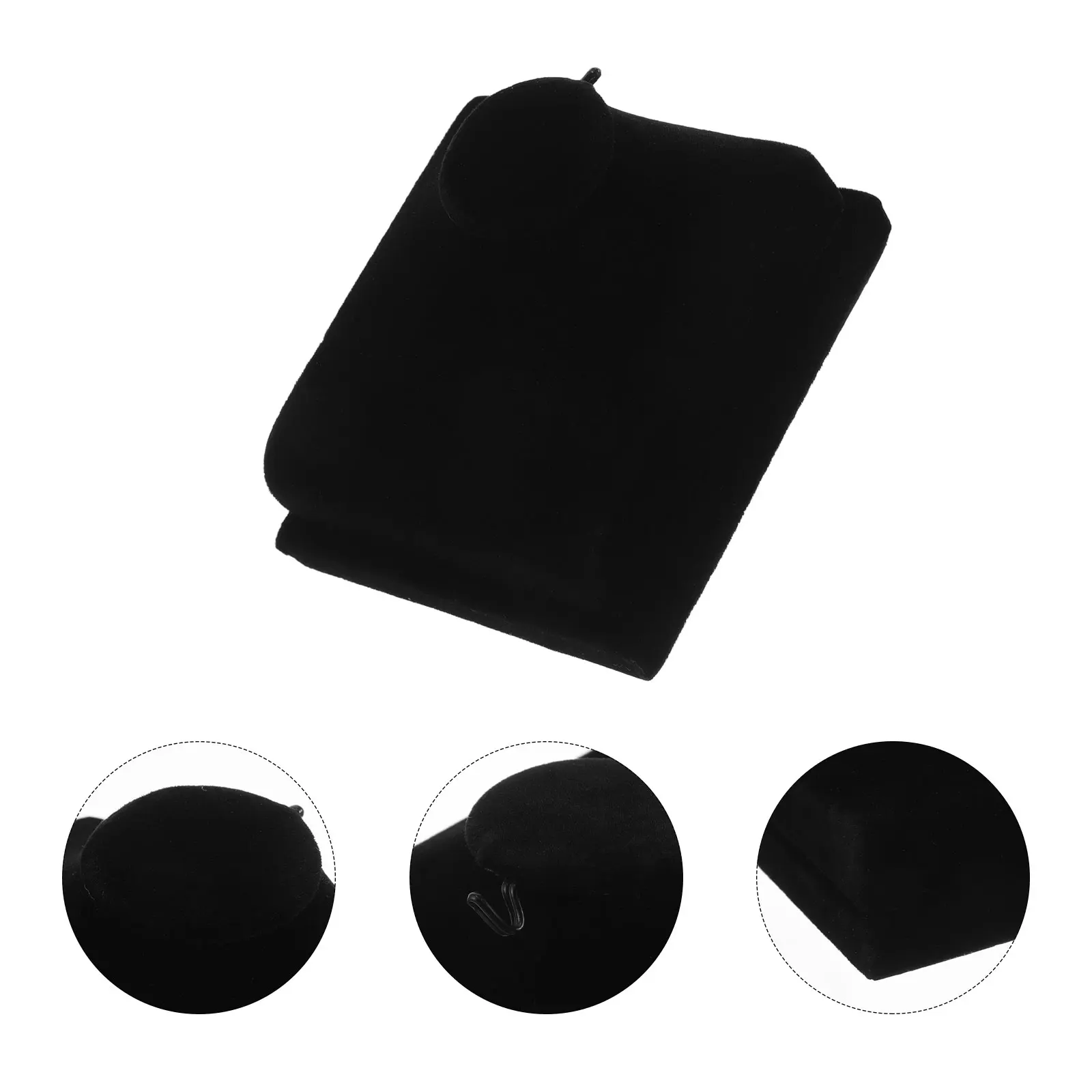 

Necklace Display Stand Bracelet for Vendors Black Jewelry Rotating Purse MDF Holder