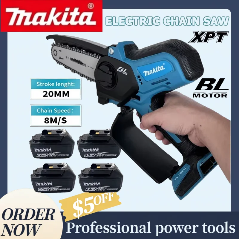 mini-tronconneuse-electrique-makita-18v-sans-fil-scie-a-bois-portative-de-6-pouces-outil-portable-pour-la-coupe-du-bois