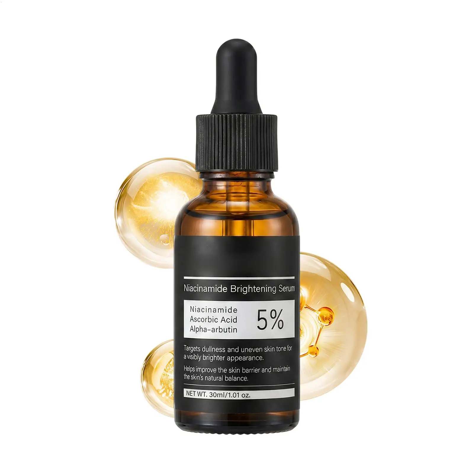 5% VitaminC Arbutinn Triple Brightening Face Serum Fade Dark Spots Hydrate Refine Pores Gentle Sensitive Pore Refining Serum