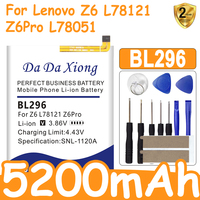 5200Mah High-Capacity Mobile Phone Battery BL296 For Lenovo Z6 L78121 Z6pro Pro L78051