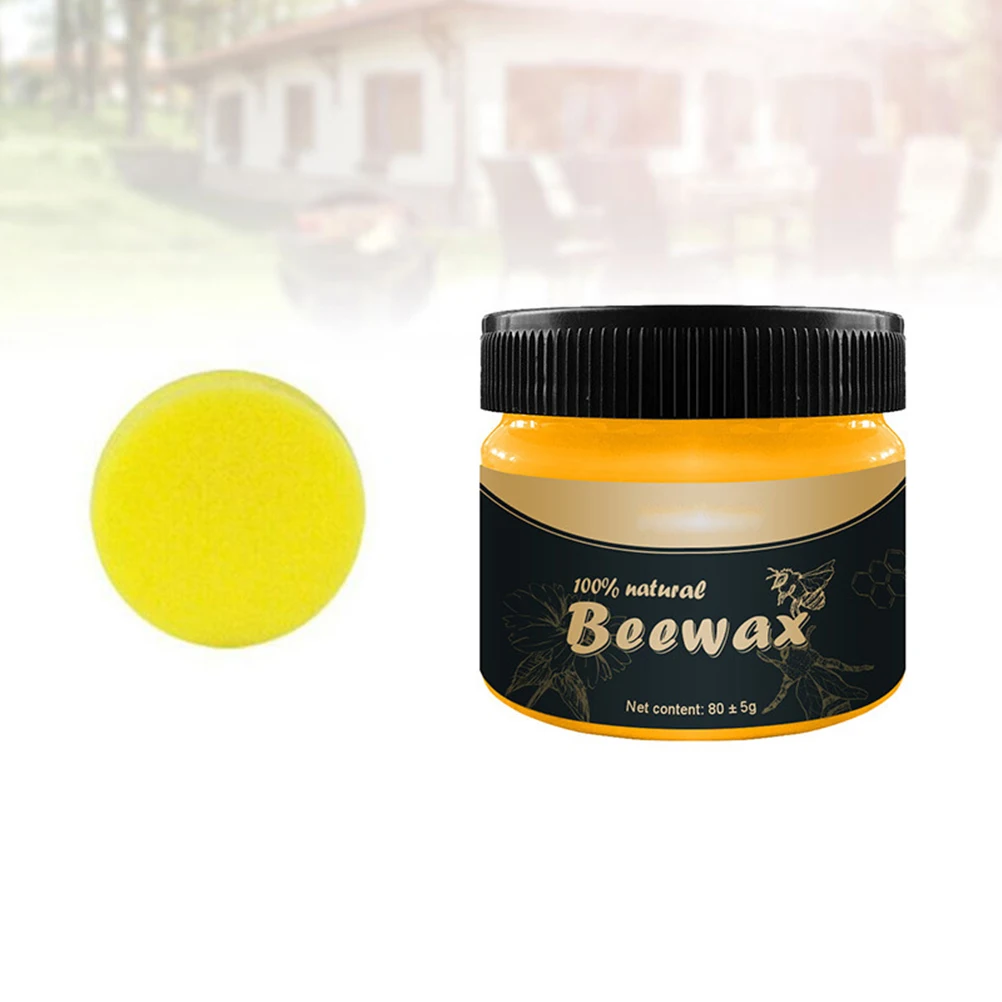 

2pc Natural Beeswax Wood Polish Waterproof Furniture Wood Maintenance Wax Organic Protective Wax For Wooden Floor Jewelry Seal