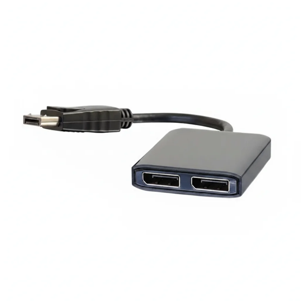 

C2G 757120542919 4K DisplayPort to Dual DisplayPort MST Hub - Black - 3840 x 2160 - DisplayPort 12 to - Used-Like New