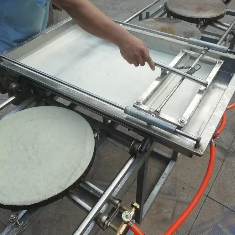 hand push type tortilla bread making machine  easy to operate long life  pancake machine for sale