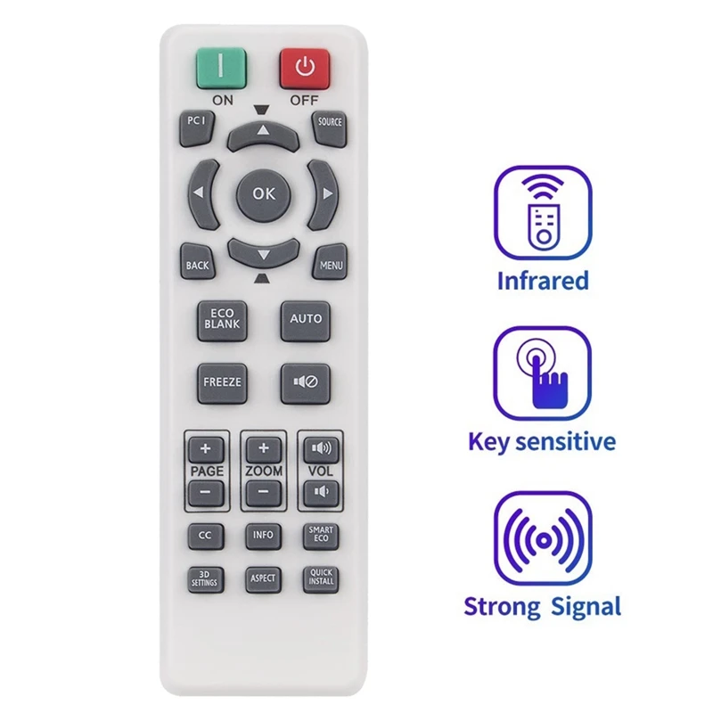 RS7286 Replace Remote Control for BENQ Projector TH682ST TH681 TH535 TH530 MS527 MS524 W1080ST W1070 HT1075 HT2150ST