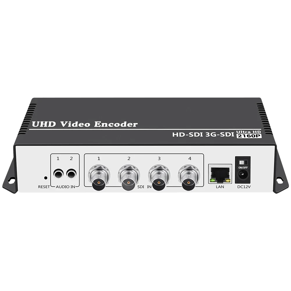 

H.264 AVC 4 In 1 SDI Live Streaming Broadcast Video Encoder Transmitter For Wowza Facebook YouTube RTMP SRT