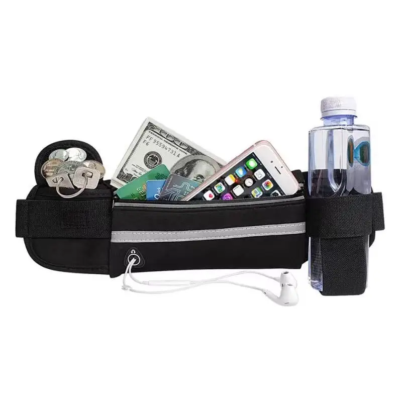 Running Pouch Belt Waist Pack Bag Workout Fanny Jogging Pocket Travelling Money Cell Phone Holder For Fitness Yoga