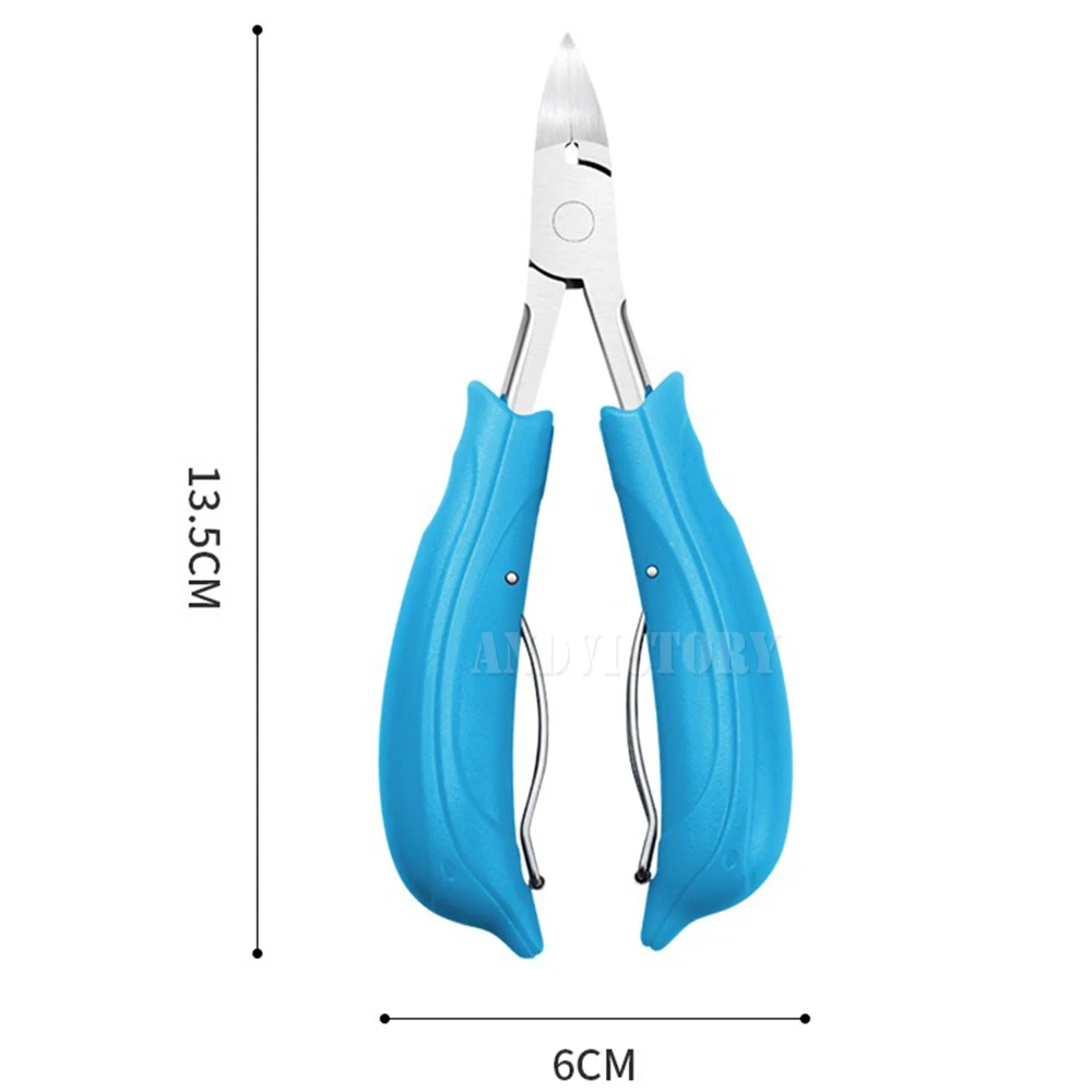 足の爪切りネイルカッタープロフェッショナルペディキュア爪周囲炎ツールマニキュアセットステンレス鋼鋭い湾曲した刃ビッグプライヤー