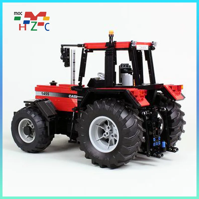 

New 1:17 scale model of Case IH farm tractor building block moc-54812 truck remote assembly toy model