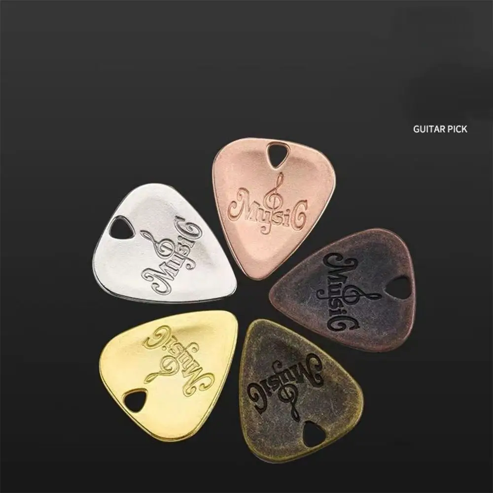 Electric Guitar Bass Metal Guitar Pick Replacement Sparkling Guitar Pick Plectrum Ukulele Picks Triangular design