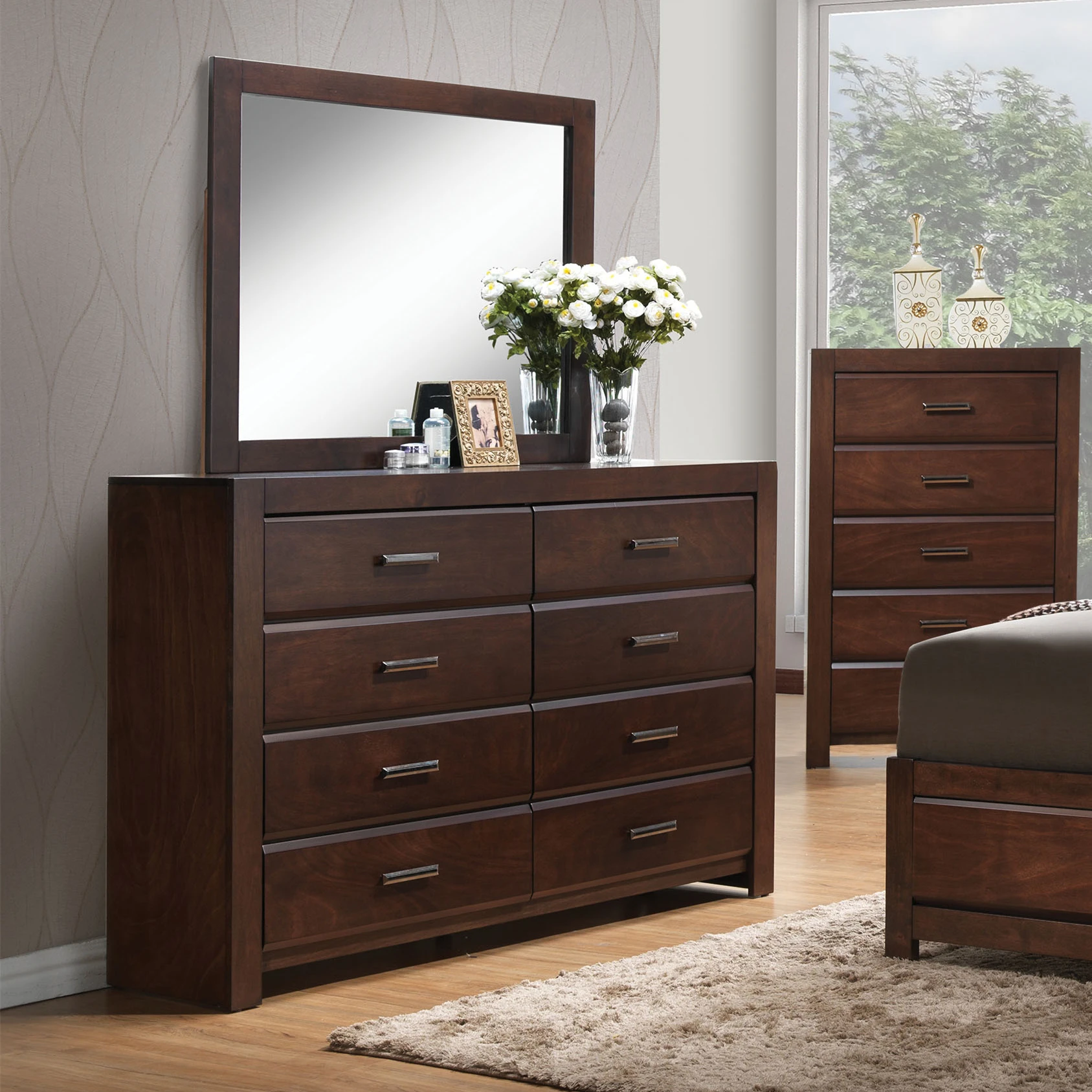 

ACME Oberreit Dresser in Walnut Living room cabinet