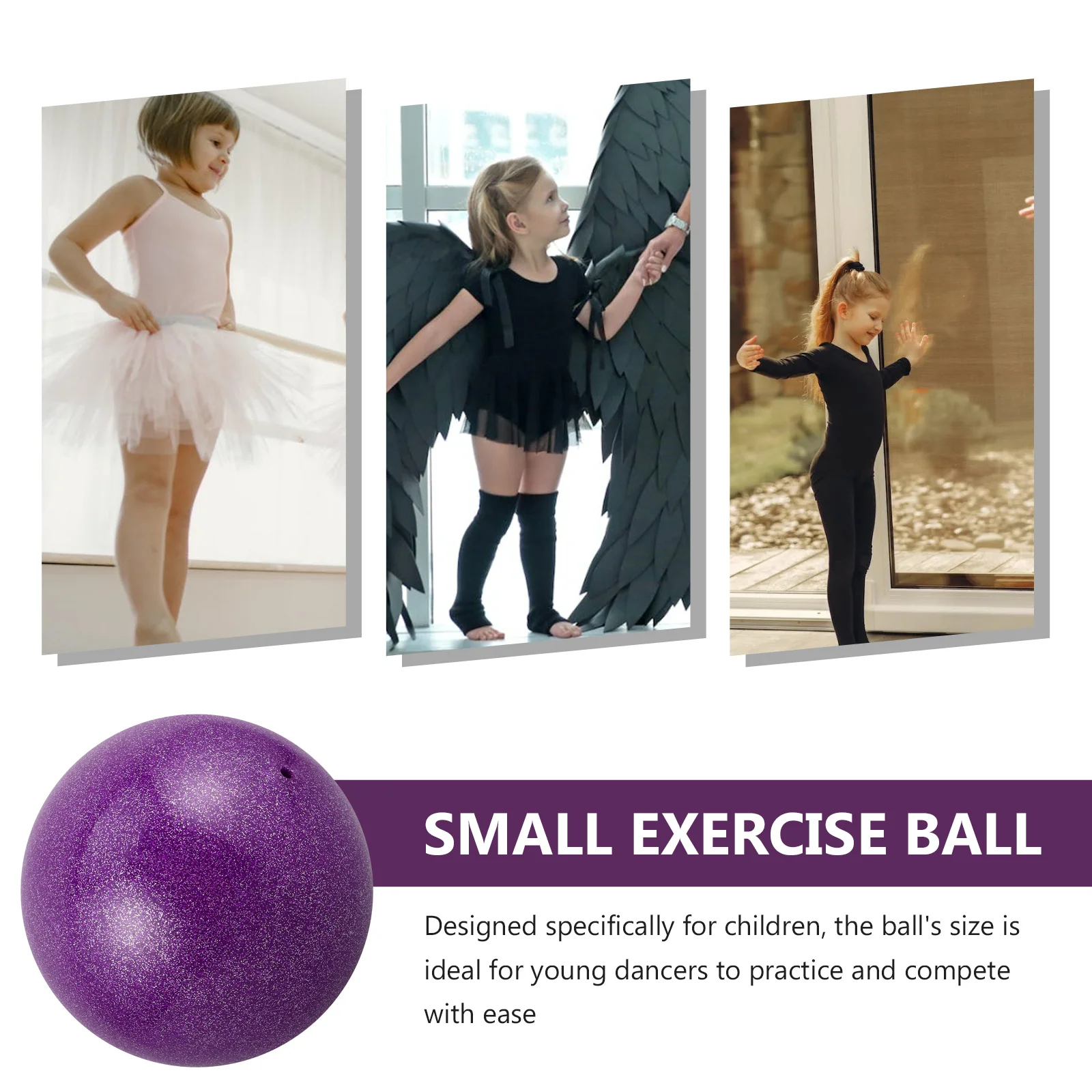 1 قطعة الجمباز الفني الصغير القابل للنفخ لحجم مناسب لممارسة الرقص معدات التدريب كرة الجمباز