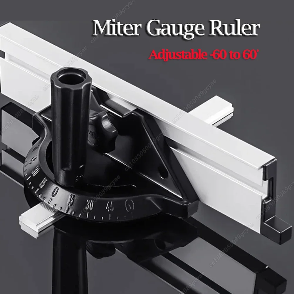 Replacement Table Saw Guide Miter Gauge Adjustable Angle Ruler Miter Gauge Woodworking DIY Accessories Guide Ruler For Carpenter