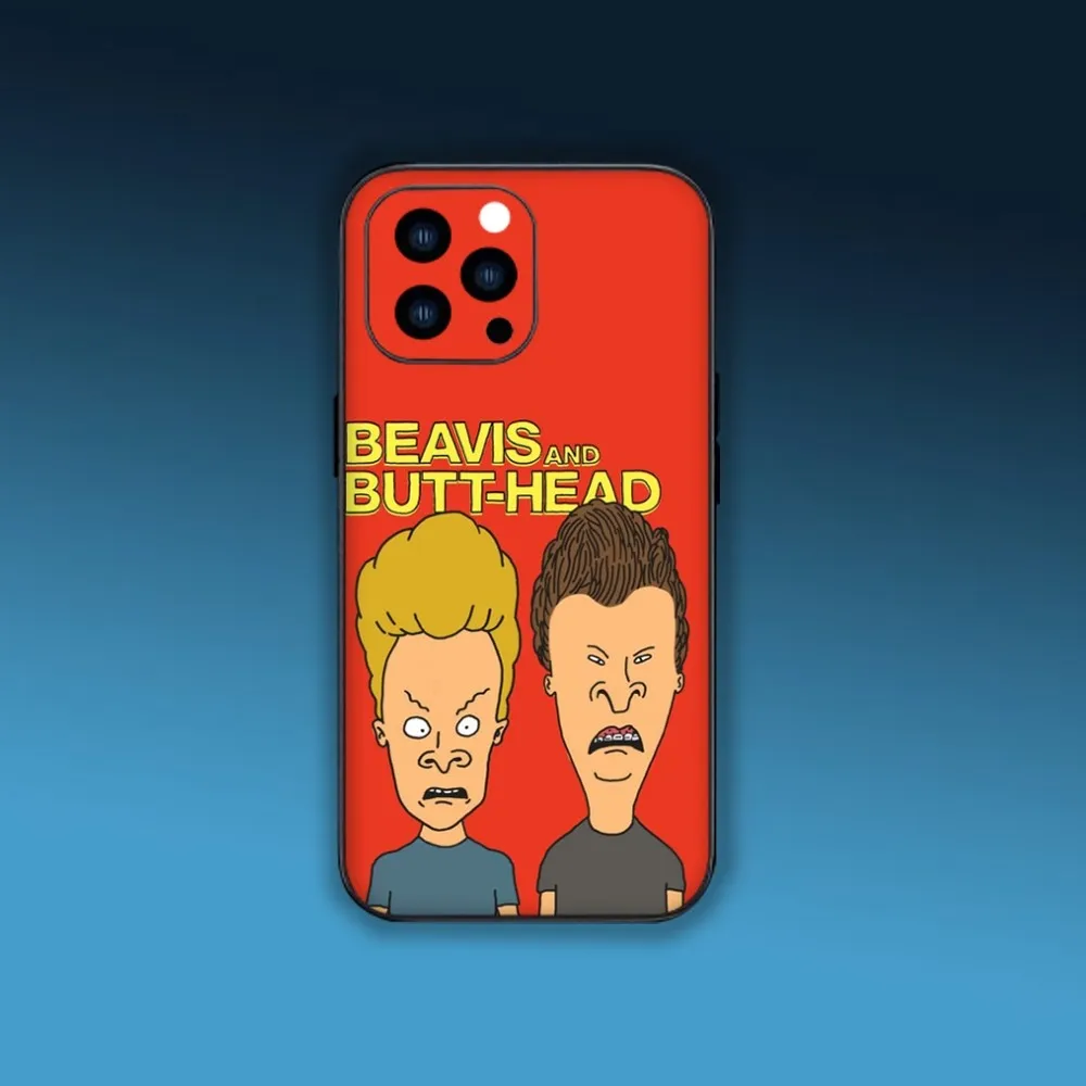 Cartoon B-Beavis And Butt-Head Phone Case For Samsung S24 S23 S22 S21 S20 Plus Ultre Note S20 FE Black Shell