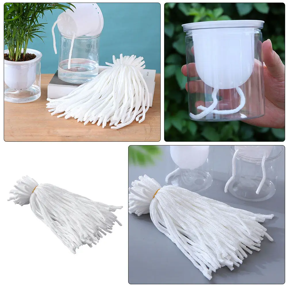 100Pcs Water Absorption Cotton Rope for Plant Roots Self Watering System Planter Pot Irrigation Cord Gardening Accessory view 6