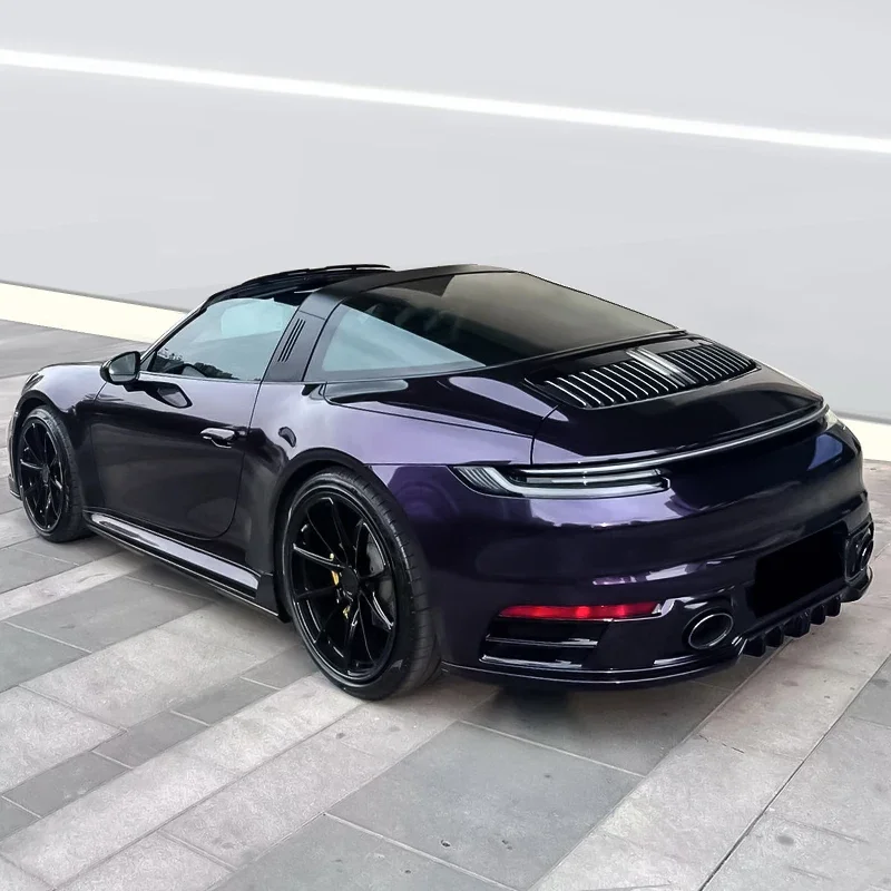 Popular Car Wrap Film Glossy Color Changing PPF Metal Midnight Purple Paint Protection Film Body Vehicle Stickers