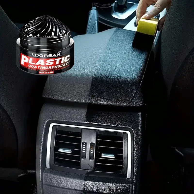 Воск для восстановления автомобильного пластика — средство для обновления покрытия внутренней и внешней панели автомобиля, кристально прозрачная отделка, прочный