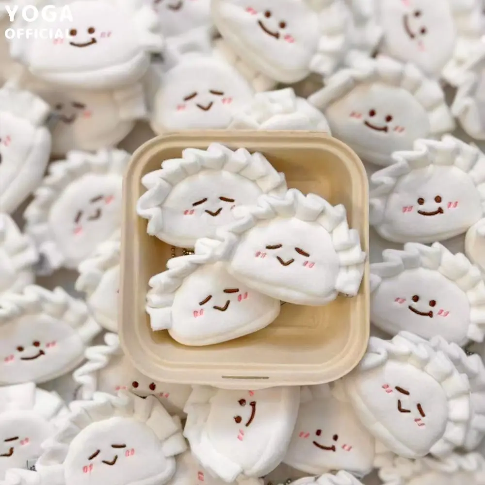 

Korean Style Cute Dumplings Coin Purse Charms Japanese Style Cartoon Plush Coin Purse Wallet Key Chain Earphone Storage Bag