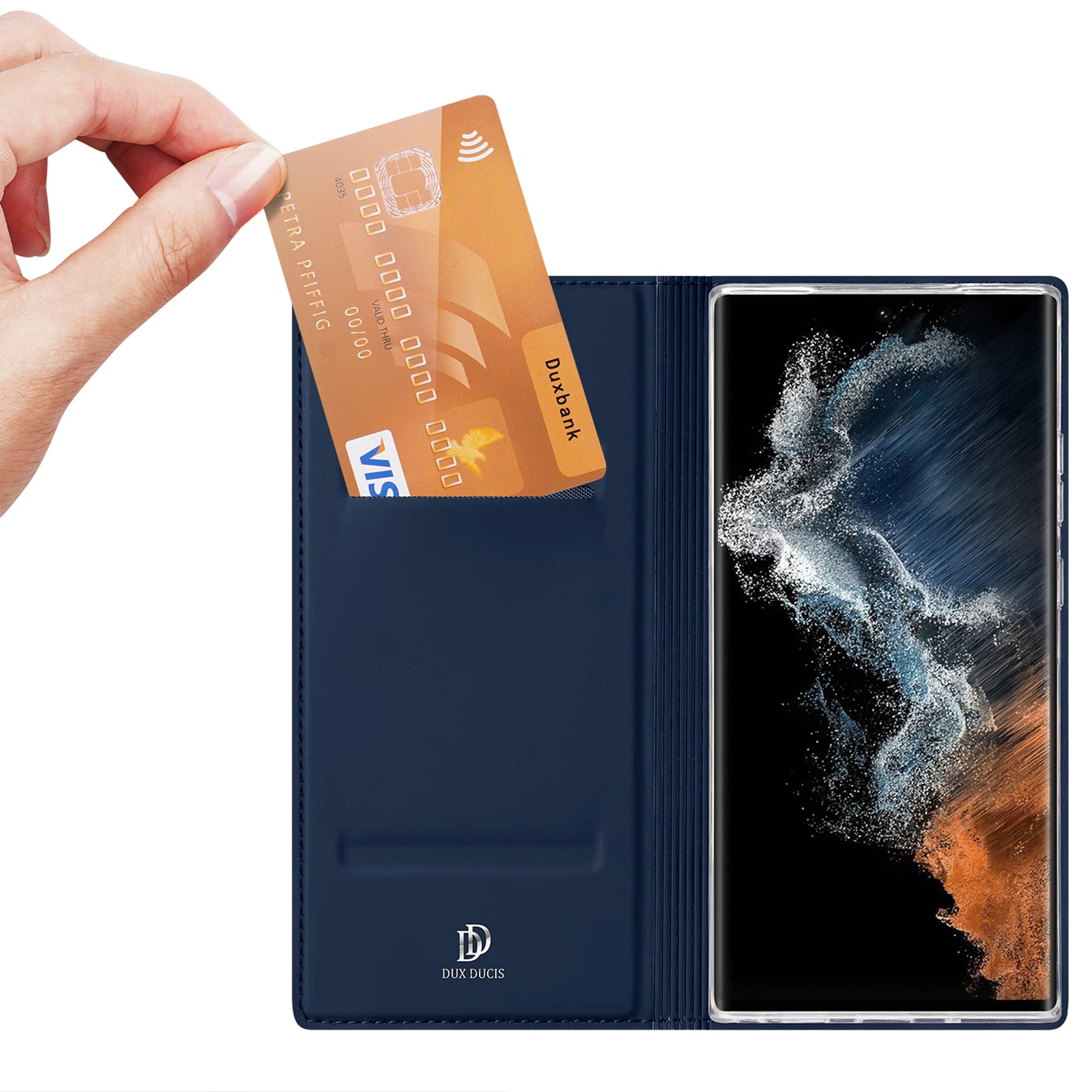 

Чехол DUX DUCIS для Samsung Galaxy S23, Ультратонкий флип-чехол с магнитной застежкой, устойчивая подставка, слот для карт, защита от потрясания/падения для S23 S23 PLUS