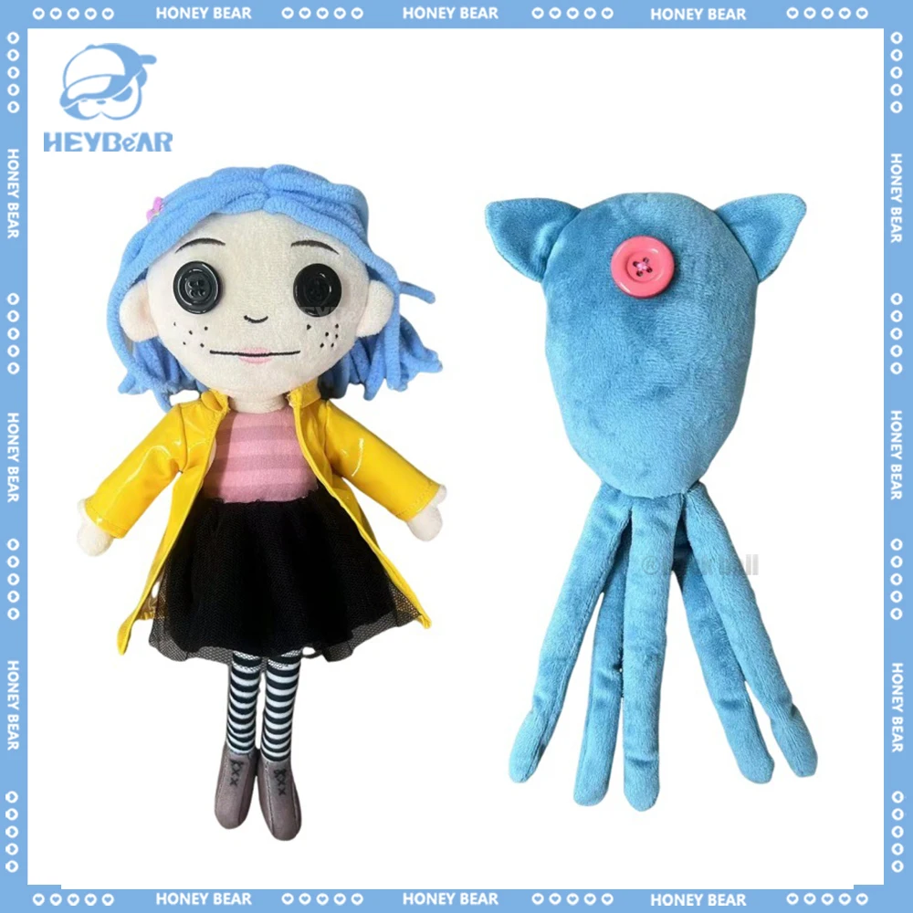 Coraline Squid Anime Figure Ghost Mom Action Figures Stuffed Halloween Model Doll Collection Room Decoration Toys Birthday Gifts