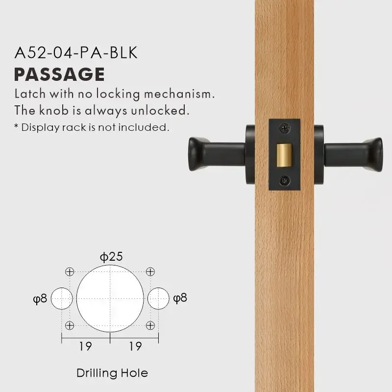 Nurlin Messing Plat Antiek Brons Mat Goud Zwart Binnendeur Hendel Passage Privacy Badkamer Slot Comfortabele Touch