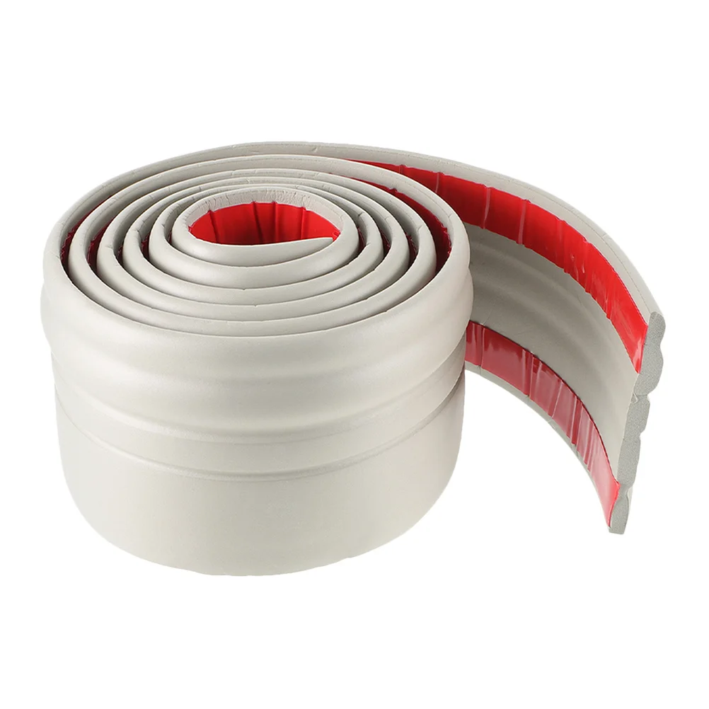 1 rolo de guarnição de canto para descascar e colar, autoadesiva, flexível, moldagem de borda de parede, para linhas de pés de piso de parede de fundo