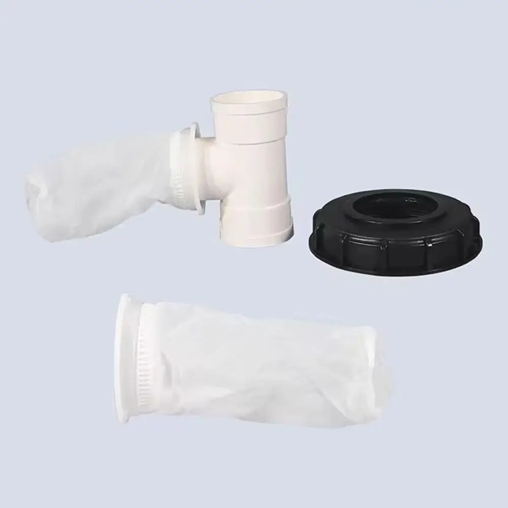 New 163mm IBC Ton Drum Fittings Plastic Cap T-shaped/Straight Head/Elbow/Vertical Washable IBC Tank Filter Lid with Filter Screw