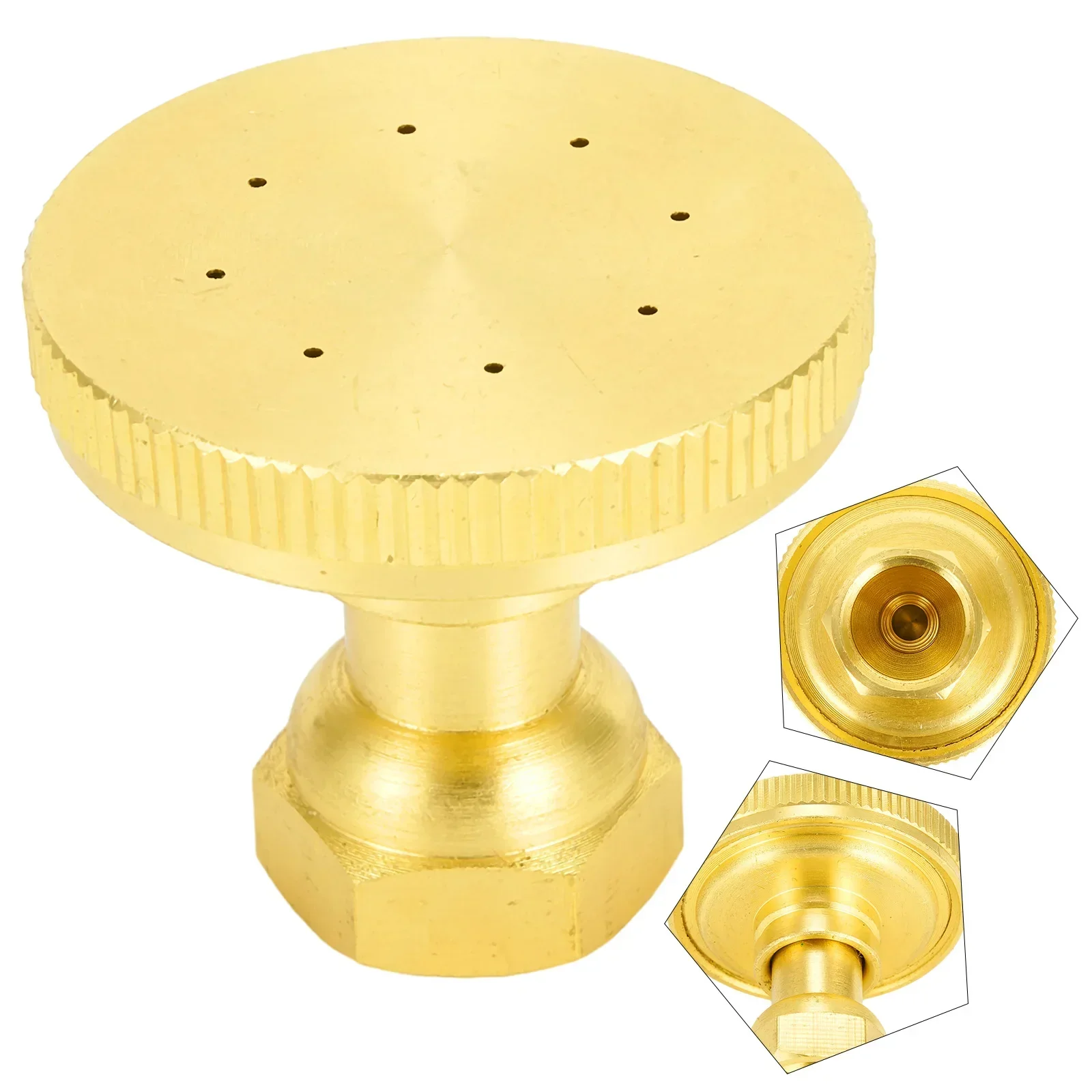 Sprinkler Garden Sprinkler Spray Head Faucet Garden Adjustable Bend Eight Holes Golden Integrated Ready Stock NEW