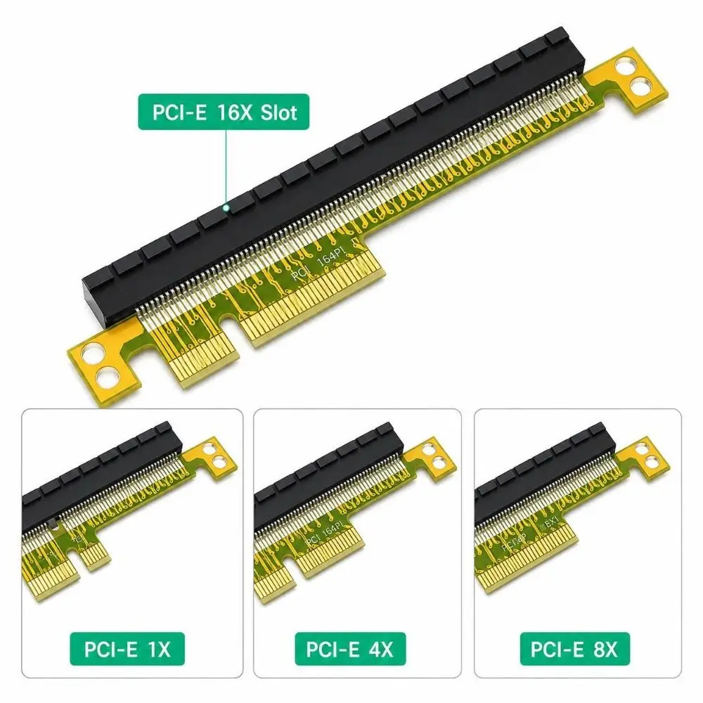Professional PCIE x16 PCIE Riser Card High Speed Universal PCI Express Slot Extender Versatile GPU Riser PC Case Configuration