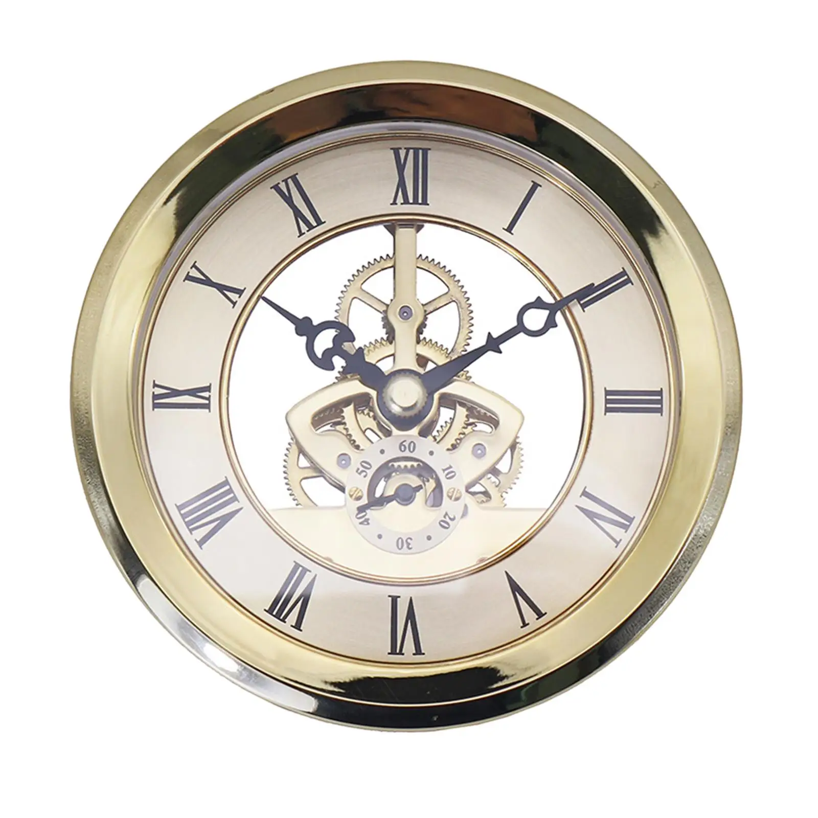 Transparent Skeleton Clock Inserts Gallbladder 4.06in DIY Movement Clock Replace for Decoration Office