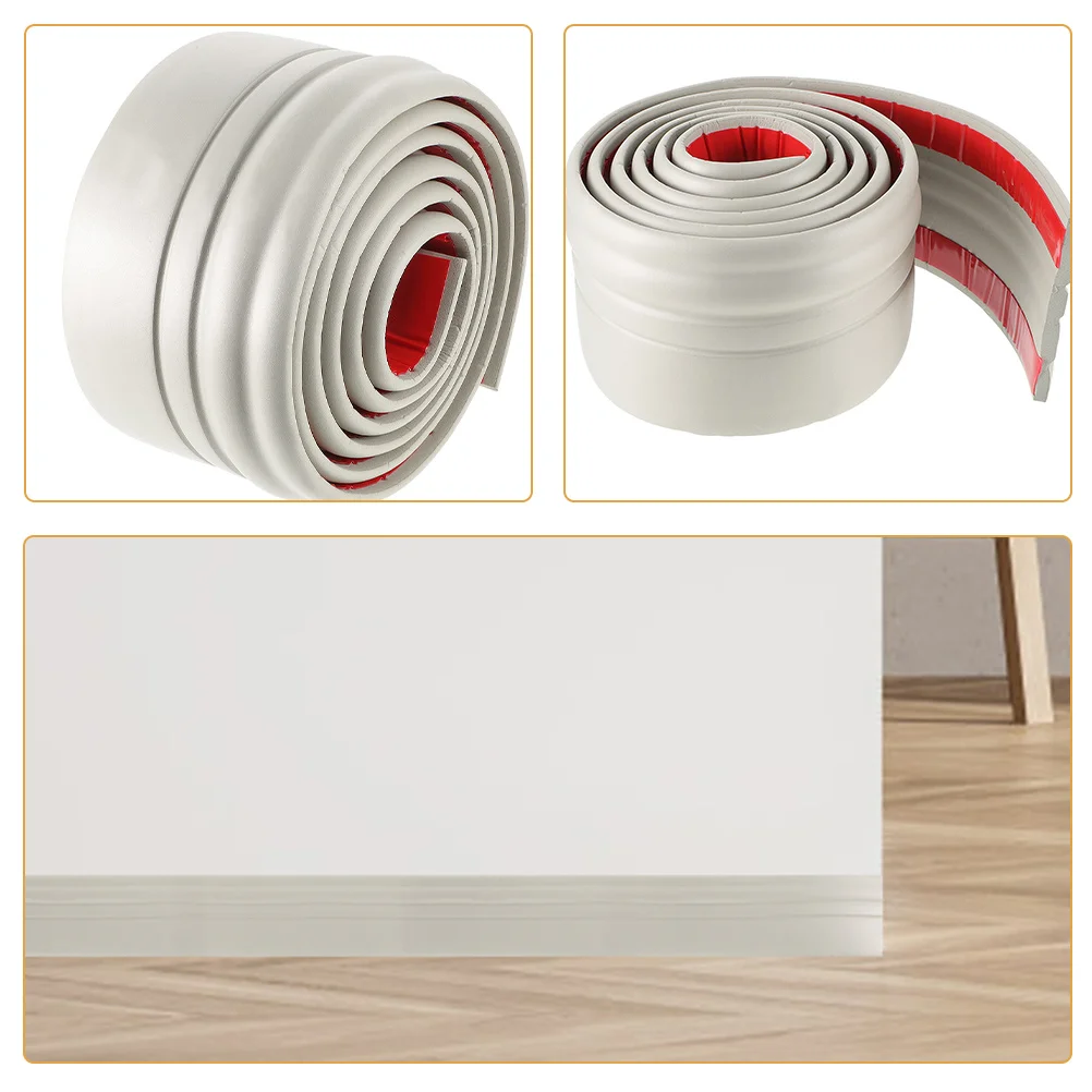 1 لفة ذاتية اللصق جدار الزاوية تقليم مرنة قشر عصا صب ل بلاط حافة جدار ديكور اللوح قطاع Nbr المواد