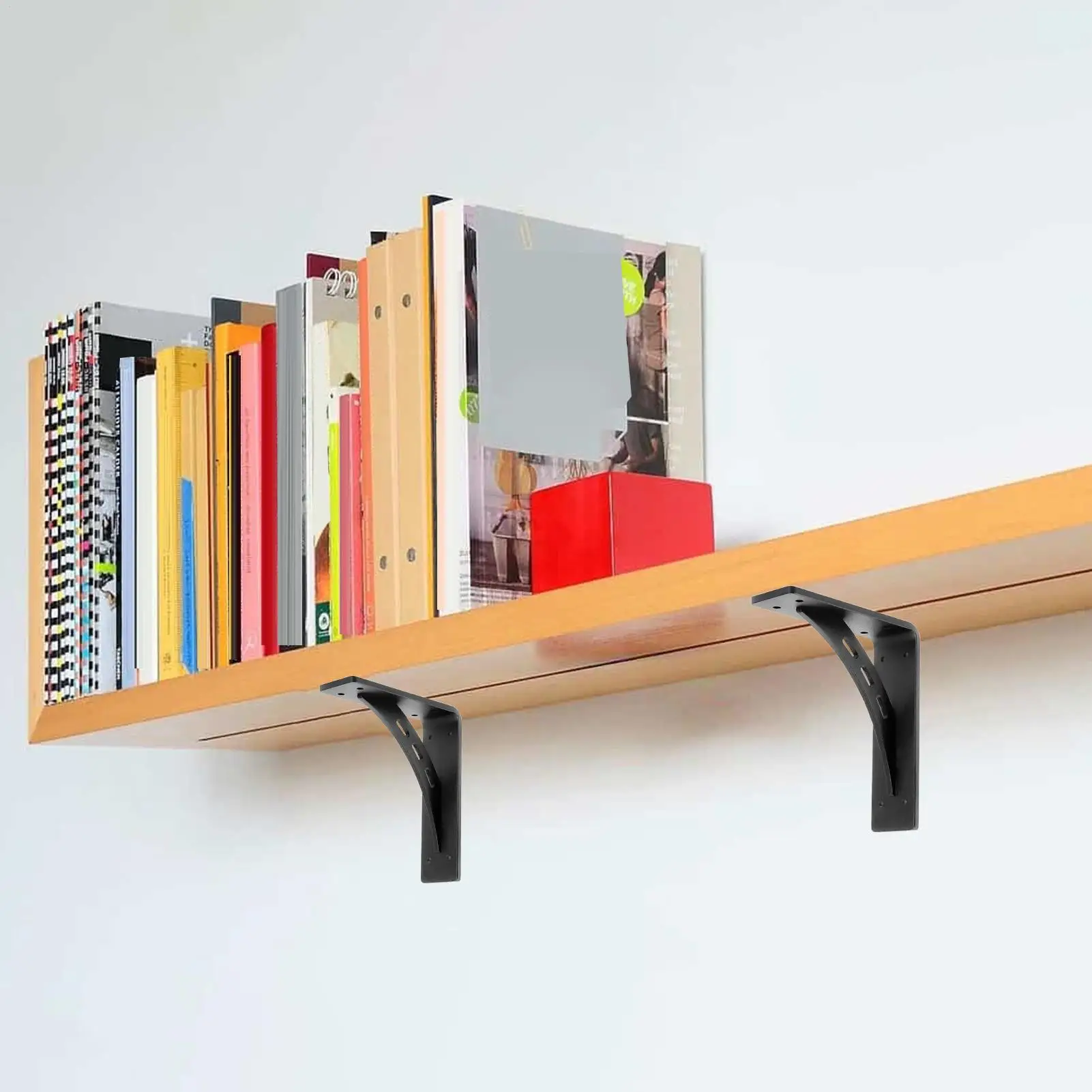 Metal Shelf Brackets 2 Pieces Wall Mount Supports Metal Shelf Supports For Family Friends Farmhouse Kitchen Garage Indoor