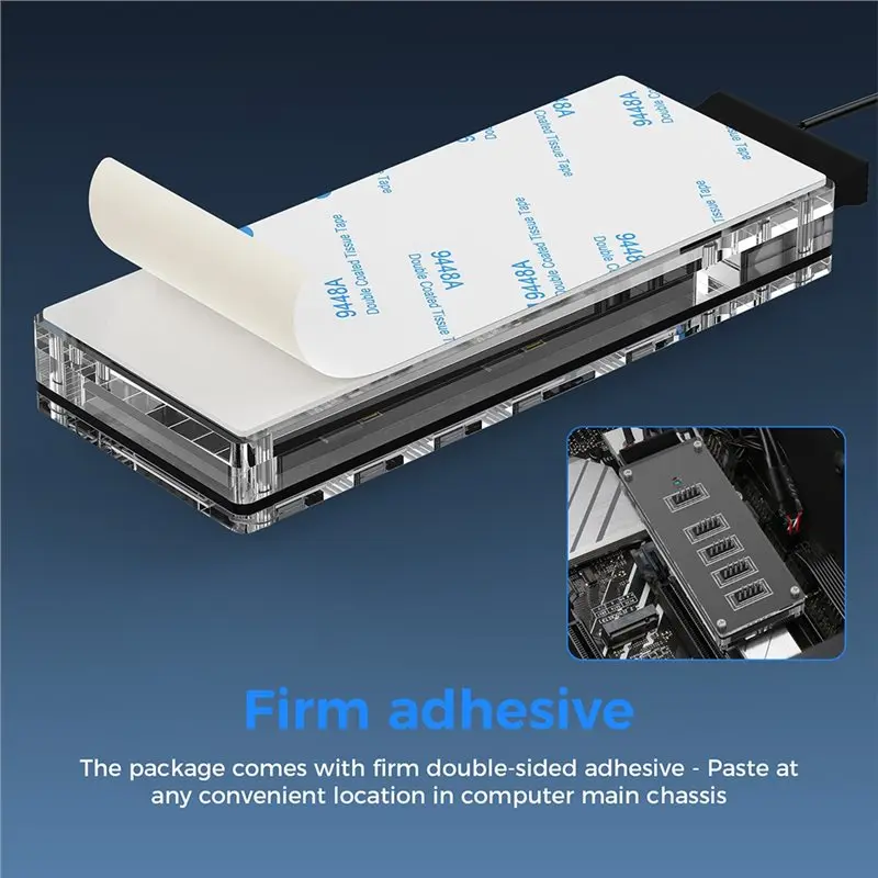 N36R-USB 9Pin Interface Splitter 1 To 4 Extension Cable Adapter, For PC Computer Case 86HC, USB Header Expansion Cable