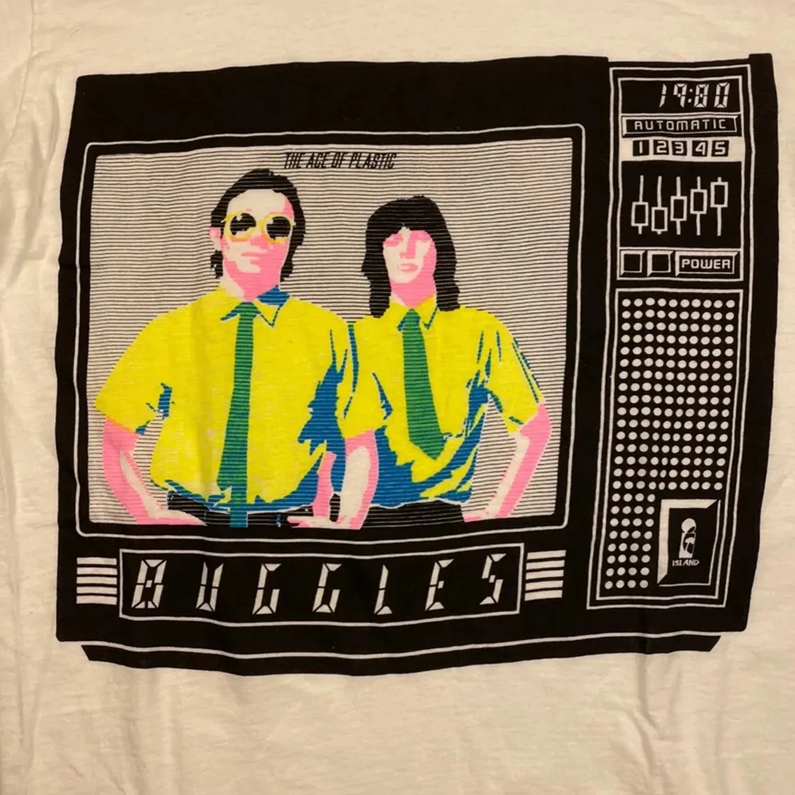 Белая футболка Buggles band с коротким рукавом, все размеры от S до 5Xl 1F1381