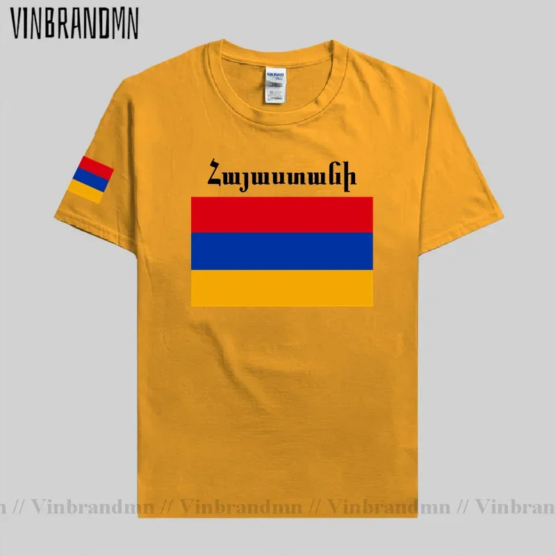 Armenia T Shirts Classic Jerseys Nation Team Tshirt 100% Cotton T-shirt Country Flag Sporting Armenian ARM Summer Tops Tees