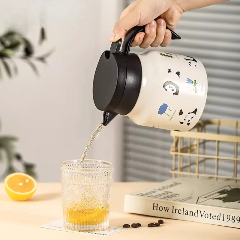 Insulated Teapot Large Capacity Hot Water Kettle Office Household Use Steaming Brewing Simmering Tea Pot