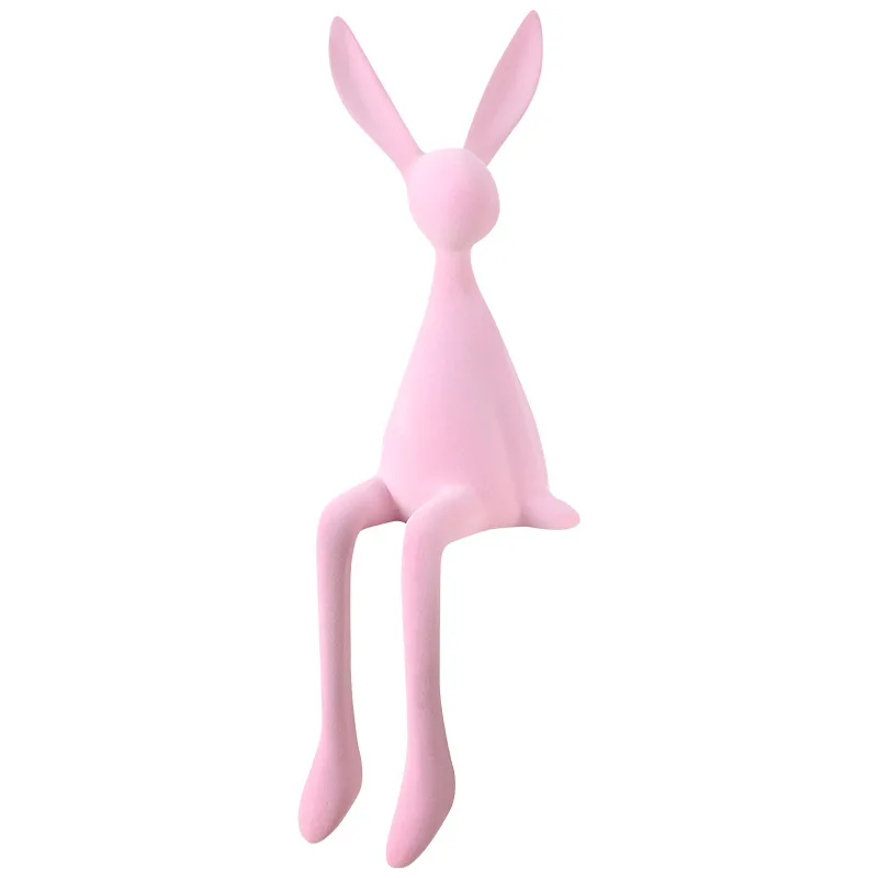 

Creative Internet celebrity cartoon sitting long-eared rabbit ornament living room TV cabinet hotel front desk entrance
