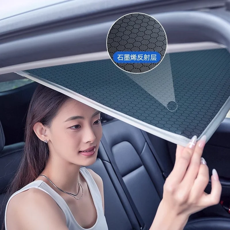 

Для Tesla Model 3/Y 2019-2025 автомобильный люк, солнцезащитный козырек, обновленная тканевая пряжка для льда, солнцезащитные козырьки, стеклянная крыша, передний и задний люк, аксессуар