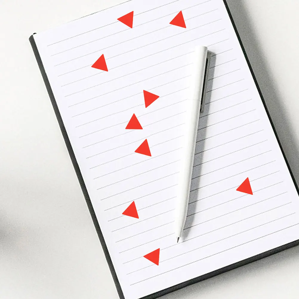 

576pcs Triangle Stickers Adhesive Classification Labels Map Marking Patches Red Self Adhesive for Books Notes