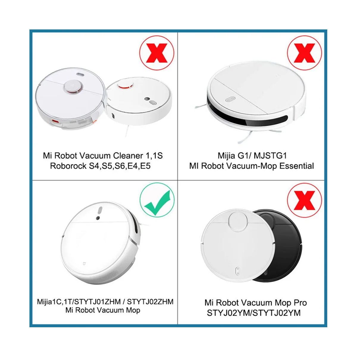 Para Mi Robot aspirador Mop 2 STYTJ03ZHM filtro paño de mopa accesorios para aspiradoras cepillo lateral principal repuestos