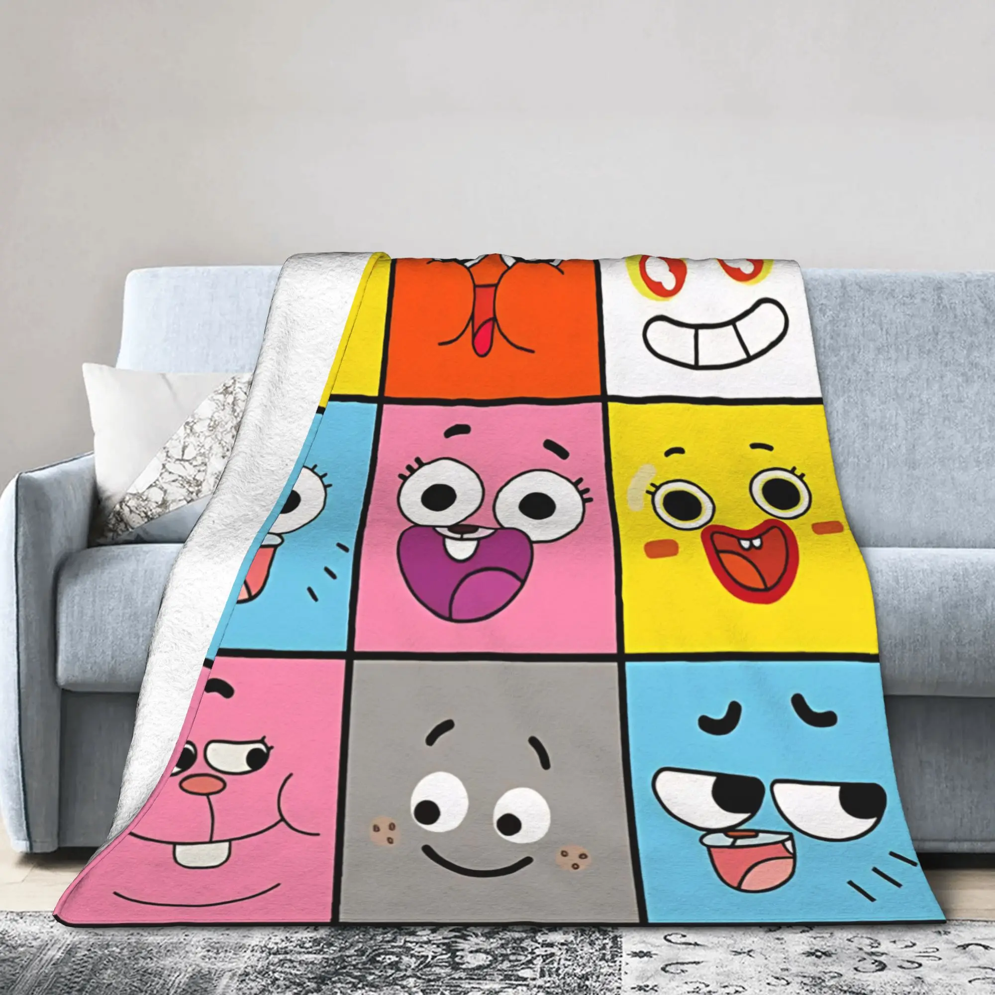 Movie Vintage Gum Ball Blanket Fleece Summer Air Conditioning   Multifunction Lightweight Thin Throw Blanket for Sofa Car Quilt